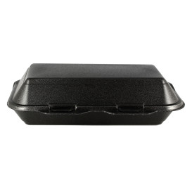 Contenitori Polistirolo LunchBox Nero 240x155x70mm (500 Pezzi)