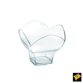 Ciotola di Plastica "Spring Dessert" Degustazione Transparente 100ml (25 Pezzi)