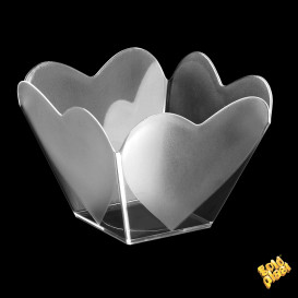 Ciotola di Plastica Degustazione "Cupido" Transparente 68 ml (25 Pezzi)