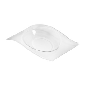 Piatto Degustazione "Flat" Transparente 8x6,6 cm (50 Pezzi)