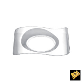 Piatto Degustazione Forma Transp. 8,0x6,6 cm (50 Pezzi)
