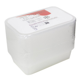 Contenitori di Plastico Rettangolare PP 500ml (50 Pezzi)