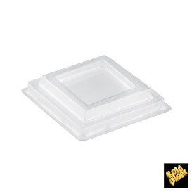 Coperchio Bicchiere Rombo Trasp. PET 95 ml (50 Pezzi)