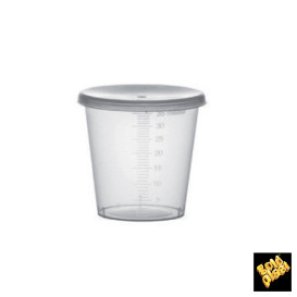 Coperchio per Bicchieri Graduata PP Trasp. 35ml Ø4,5cm (2000 Pezzi)