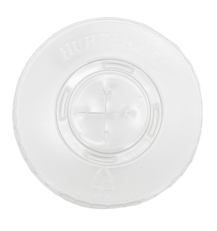 Coperchio per Bicchiere a Croce in PET 215ml e 295ml Ø8,1cm Coperchio per Bicchiere a Croce in PET 215ml e 295ml Ø8,1cm