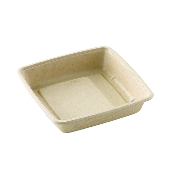 Contenitori Canna da Zucchero 1400ml 230x230x40mm (300 Pezzi) Contenitori Canna da Zucchero 1400ml 230x230x40mm (300 Pezzi)