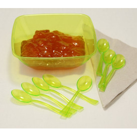 Cucchiaio di Plastica Premium Verde 160mm (180 Pezzi)