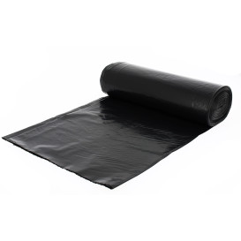 Rotolo da 25 sacchetti spazzatura 27 Lt, 50 x 60 cm, nero