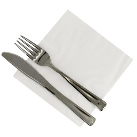 Tovagliolo di Carta 30x30 3 Velis Bianco (75 Pezzi)