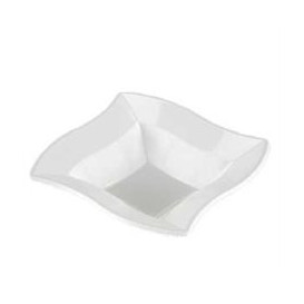 Ciotola Plastica PS "Onda" Bianco 18x18cm 