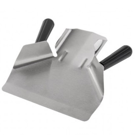 Palettina Patatine Fritte 2 Manicos Inox Argento 20x22,5x5 cm (1 Pezzi) 