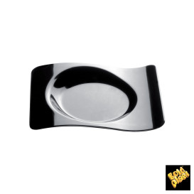 Piatto Degustazione Forma Nero 8x6,6 cm (50 Pezzi)