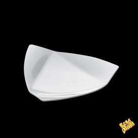 Piatto Degustazione Vela Small Bianco 8,5x8,5 cm (500 Pezzi)