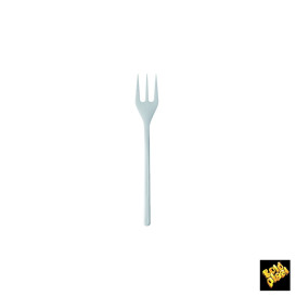 Mini-Forcheta di plastica Degustazione Bianco 100 mm (1500 Pezzi)