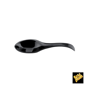 Mini Cucchiaio Degustazione Single-Dose Nero 120 mm (30 Pezzi)