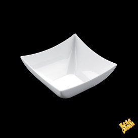 Ciotola Degustazione Square Bianco 90 ml (25 Pezzi)