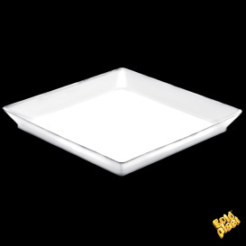 Vassoio Degustazione Medium Bianco 13x13 cm (12 Pezzi)