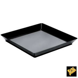 Vassoio Degustazione Medium Nero 13x13 cm (12 Pezzi)