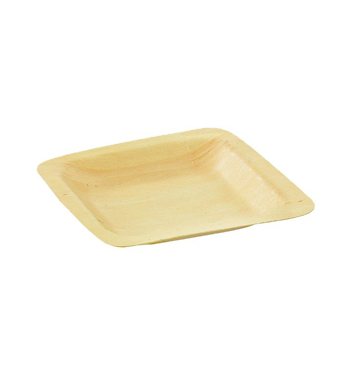 Piatto di Legno quadrato 11,5x11,5x1,2cm Piatto di Legno quadrato 11,5x11,5x1,2cm