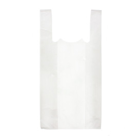 Sacchetto di Plastica Canottiera 25x30cm Bianca 