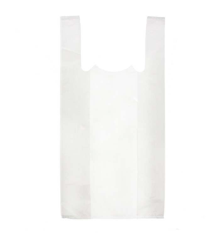 Sacchetto di Plastica Canottiera 25x30cm Bianca Sacchetto di Plastica Canottiera 25x30cm Bianca