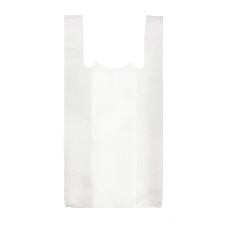 Sacchetto di Plastica Canottiera 25x30cm Bianca (200 Pezzi)