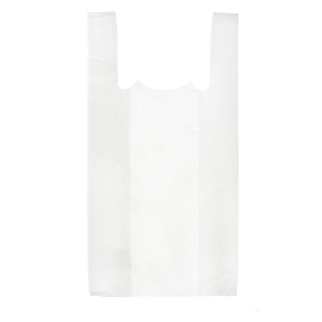 Sacchetto di Plastica Canottiera 30x40cm Bianca (200 Pezzi)