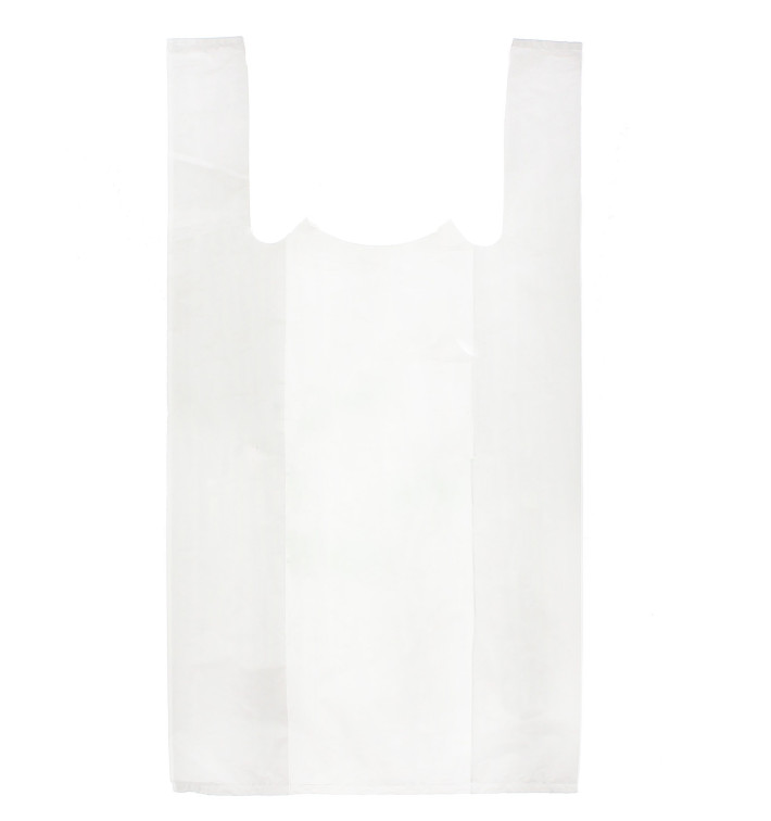 Sacchetto di Plastica Canottiera 35x40cm Bianca Sacchetto di Plastica Canottiera 35x40cm Bianca