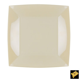 Piatto Plastica Piano Crema Nice PP 230mm (300 Pezzi)