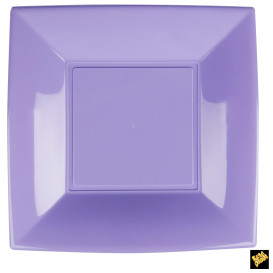 Piatto Plastica Piano Lilla Nice PP 290mm (12 Pezzi)