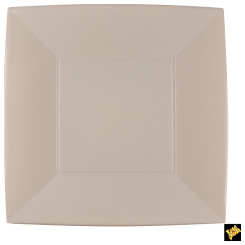 Piatto Plastica Piano Beige Nice PP 290mm (144 Pezzi)