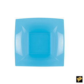 Piatto Plastica Fondo Turchese Nice PP 180mm (300 Pezzi)