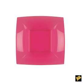 Piatto Plastica Fondo Fucsia Nice PP 180mm (300 Pezzi)