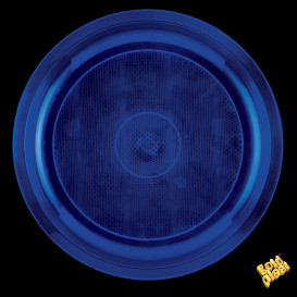 Piatto di Plastica Blu Round PP Ø290mm (300 Pezzi)