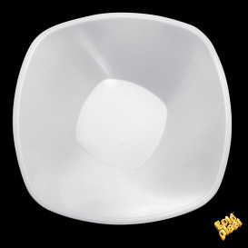 Ciotola Plastica PP Bianco "Square" 3000ml Ø27,7cm (3 Pezzi)