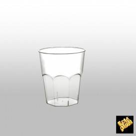 Bicchiere di Plastica da Cocktail Trasp. PS Ø73mm 200ml (50 Pezzi)