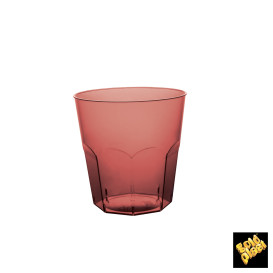 Bicchiere di Plastica Bordeaux Trasp. PS Ø73mm 220ml (50 Pezzi)