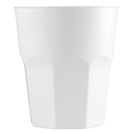 Bicchiere Riutilizzabile Infragibile PP Cocktail Bianco Ø8,4cm 350ml (20 Pezzi)