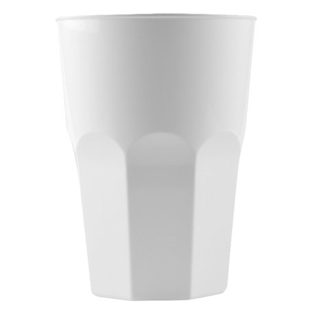 Bicchiere Riutilizzabile Infragibile PP Cocktail Bianco Ø8,4cm 420ml (20 Pezzi)