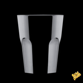 Bicchiere Riutilizzabile SAN Rox Nero 300ml (8 Pezzi)