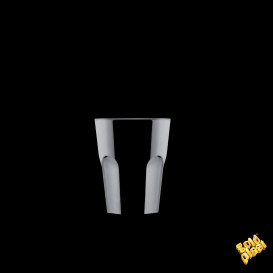 Bicchiere Riutilizzabile SAN Shot Nero 40ml (6 Pezzi)