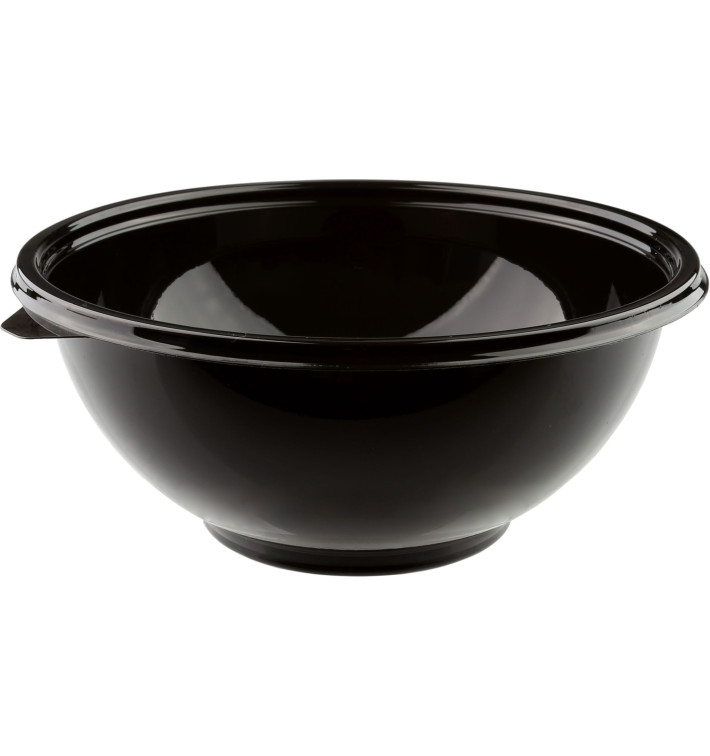 Ciotola di Plastica Nero PET 1150ml Ø180mm (60 Pezzi) Ciotola di Plastica Nero PET 1150ml Ø180mm (60 Pezzi)