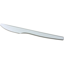 Coltello Bio CPLA Bianco 160mm imballaggio (500 Pezzi)