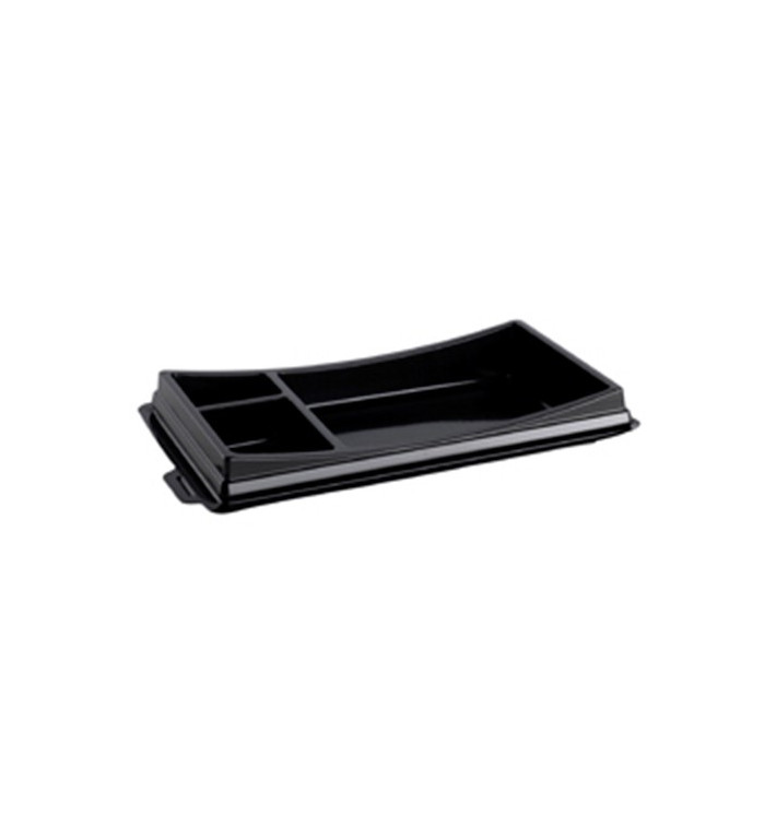 Imballaggi Sushi Nero 199x113 mm (10 Pezzi) Imballaggi Sushi Nero 199x113 mm (10 Pezzi)