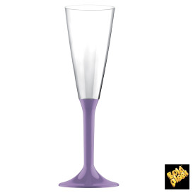 Calice Plastica Flute Gambo Lilla 160ml 2P (20 Pezzi)