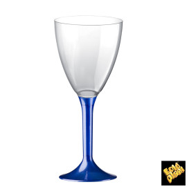 Calice Plastica Vino Gambo Blu Perlati 180ml 2P (200 Pezzi)