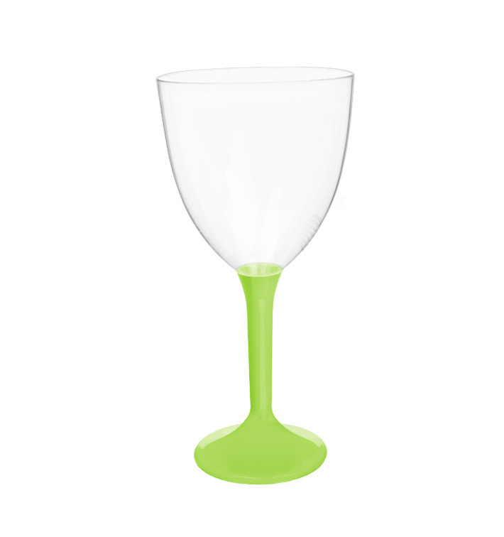 Calice Plastica Vino Gambo Verde Lime 300ml 2P (200 Pezzi) Calice Plastica Vino Gambo Verde Lime 300ml 2P (200 Pezzi)