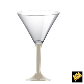 Coppa Plastica Cocktail Gambo Beige 185ml 2P (200 Pezzi)
