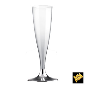 Flute Plastica Gambo Nikel Cromato 140ml 2P (20 Pezzi)