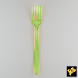 Forchetta di Plastica PS Premium Verde Lime 190mm (1000 Pezzi)